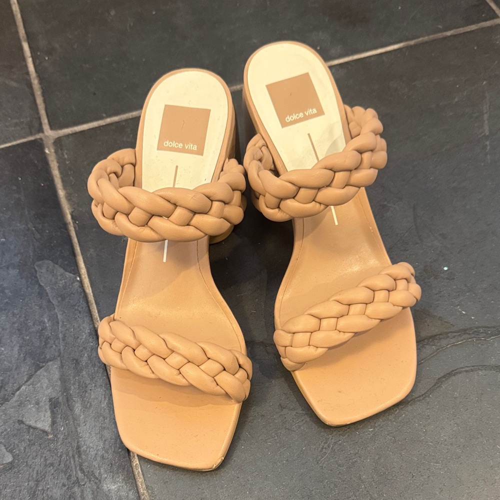 Dolce Vita Women's Braided Tan Sandals